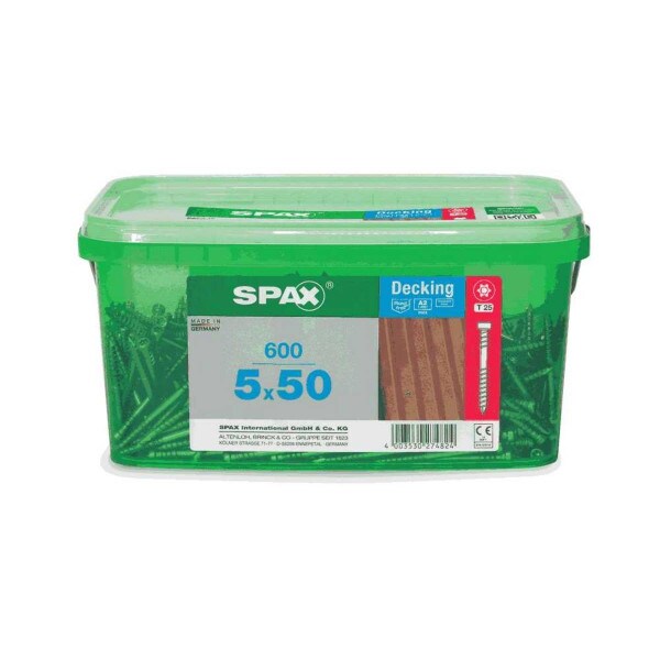 SpaxD Value Pack Stainless Steel 5x50 - 600pce Tub